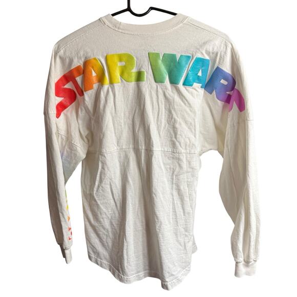 Disney Star Wars Pride Spirit Jersey Long Sleeve Tee White XS Cotton - Picture 5 of 10